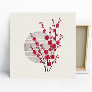 Cherry Blossom Moon Art
