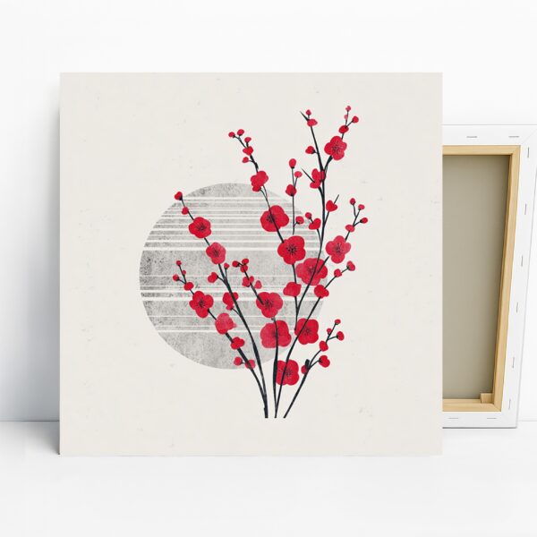 Cherry Blossom Moon Art