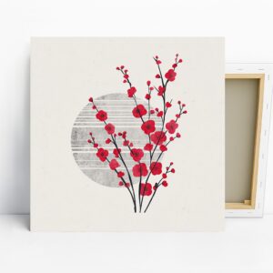 Cherry Blossom Moon Art, Canvas or Poster, Mini...
