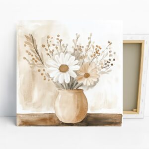 Rustic Daisy Bouquet Art
