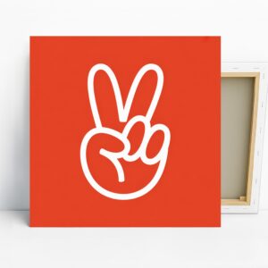 Peace Sign Hand Art