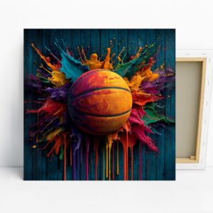 Basketball Paint Splash Art
