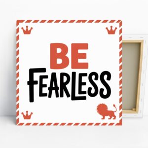 Lion Art, Canvas or Poster, Whimsical Motivatio...