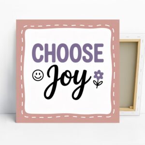 Choose Joy Art, Canvas or Poster, Whimsical Min...