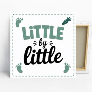 Little By Little Baby Footprint Art