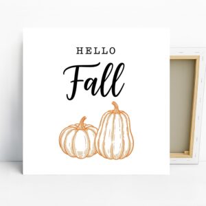 Hello Fall Pumpkin Art