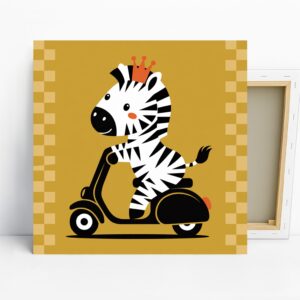 Zebra Scooter Art