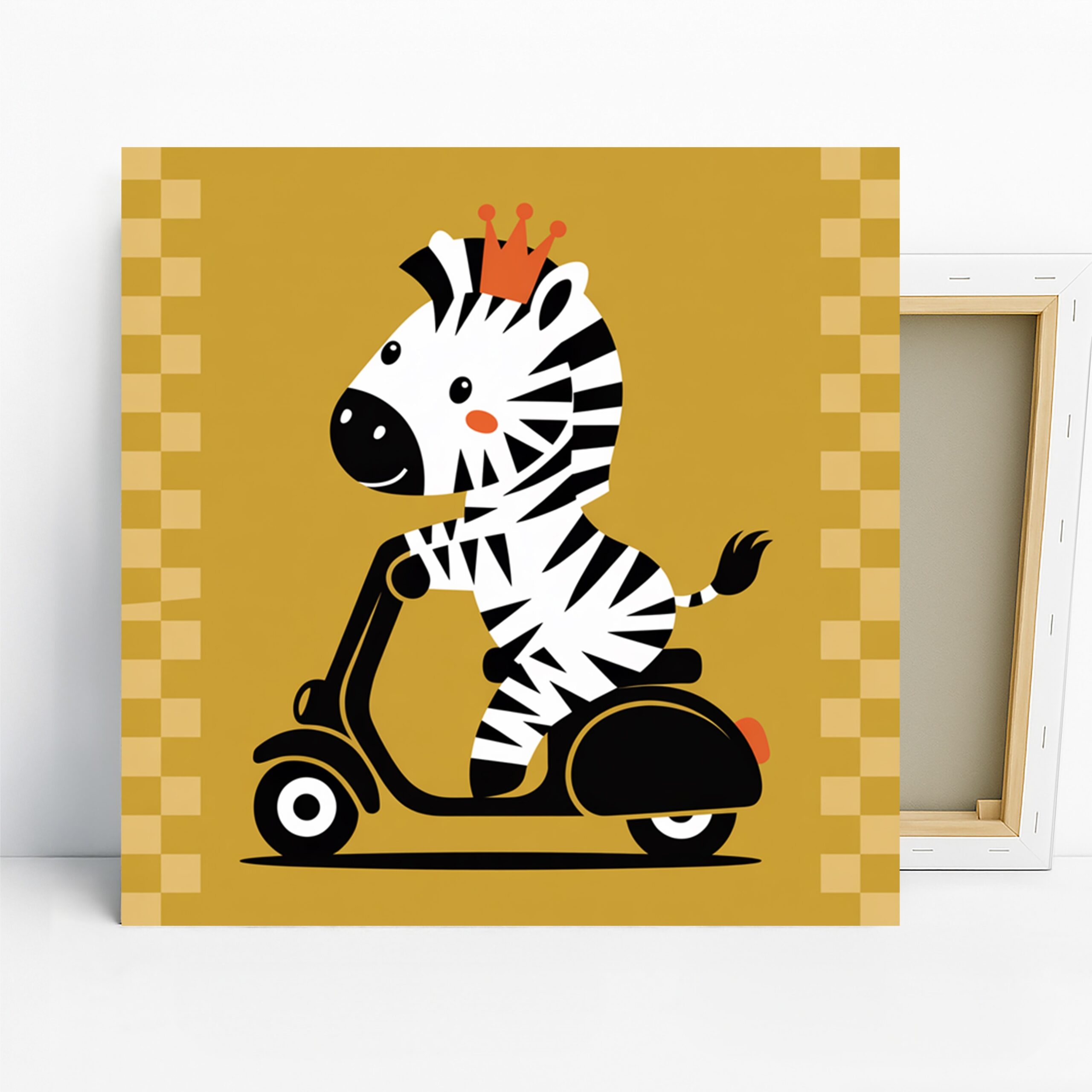 1.jpg Zebra Scooter Art