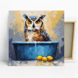 Owl Bath Art