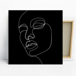 Contour Face Line Art