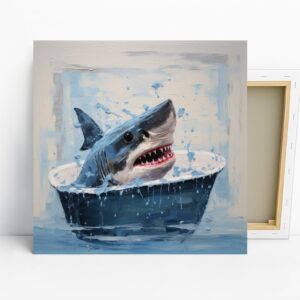 Shark Bath Time Fun Art
