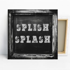 Splish Splash Typography Art