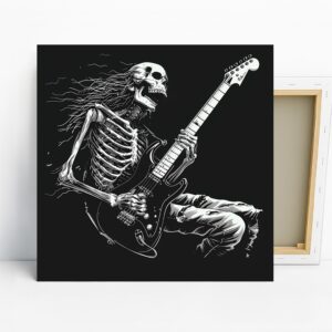 Skeleton Guitarist Art