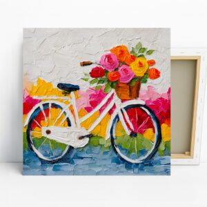 Bicycle Flower Basket Art