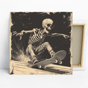 Skeleton Skateboard Art