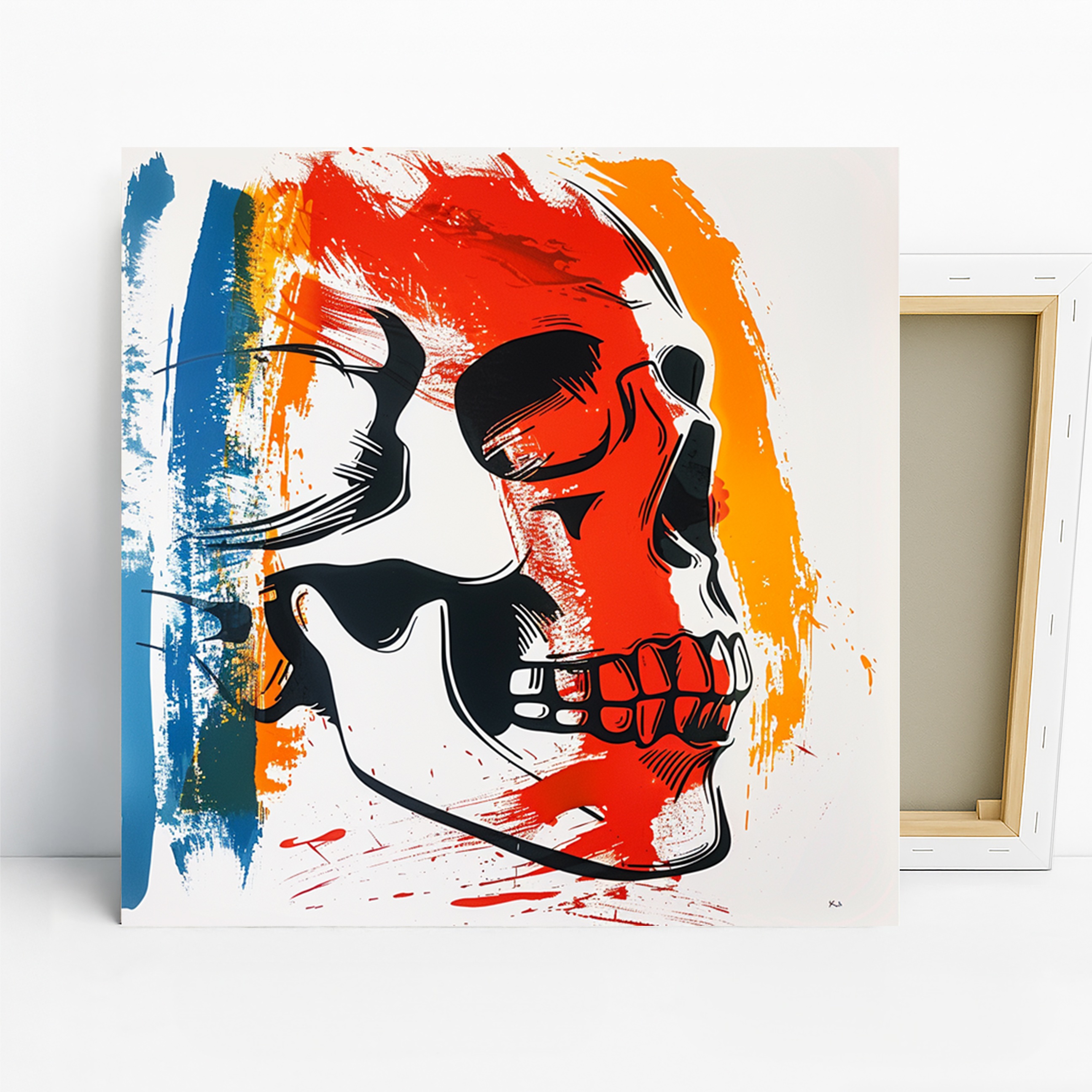 Vibrant Skull Art