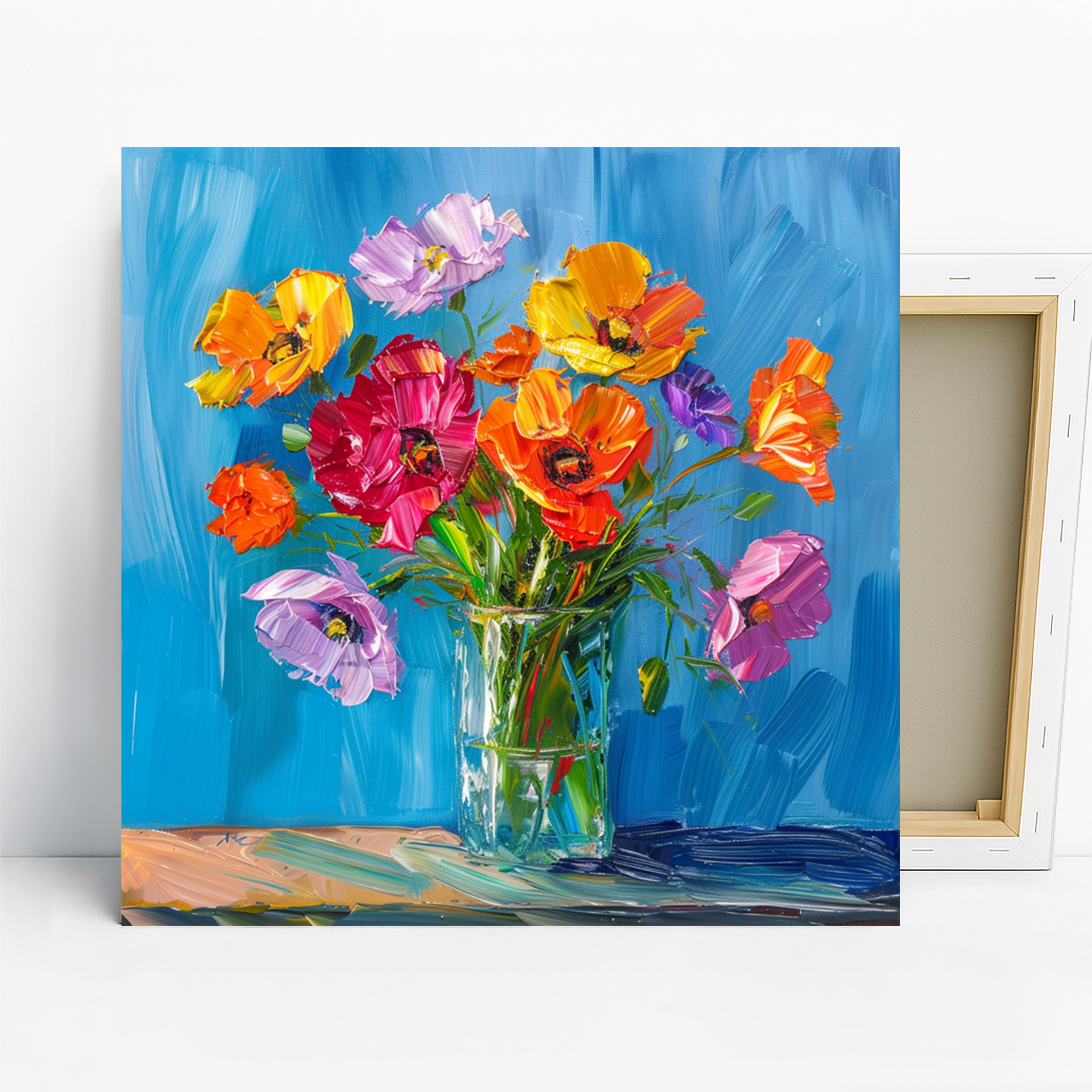 Vibrant Poppy Bouquet Art