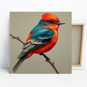 Vermilion Flycatcher Art