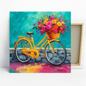 Bicycle Flower Basket Art