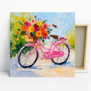 Bicycle Flower Basket Art