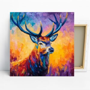Colorful Deer Art