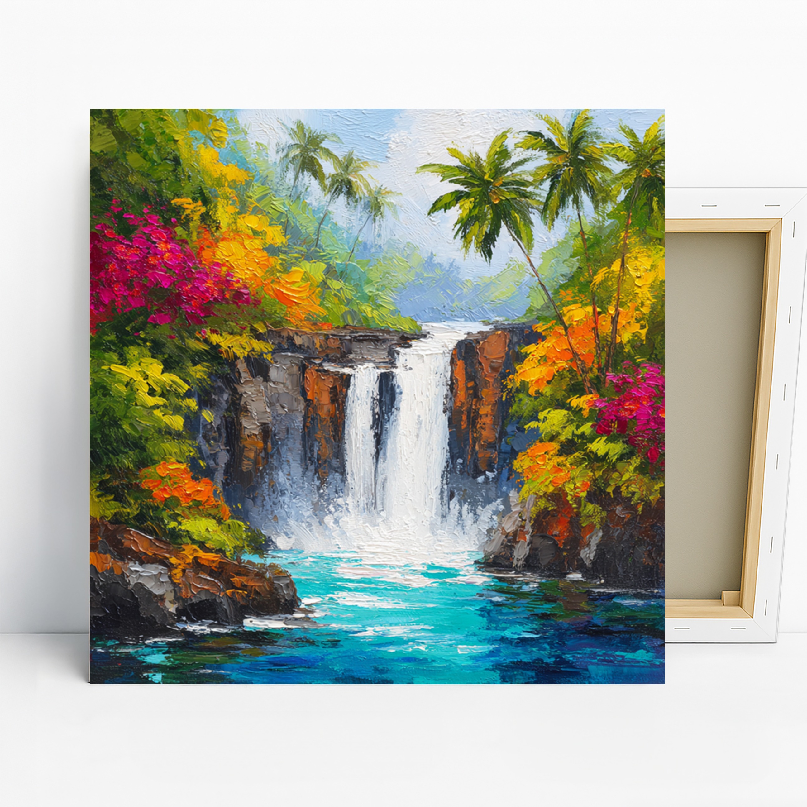 Tropical Waterfall Art