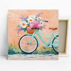 Bicycle Flower Basket Art