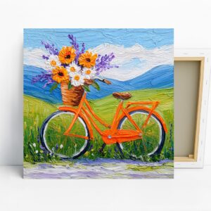Bicycle Flower Basket Art