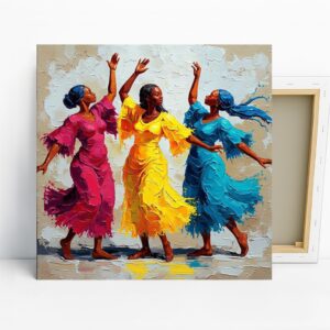 Colorful Dancing Women Art