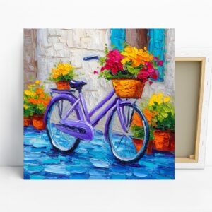Bicycle Flower Basket Art