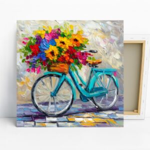 Bicycle Flower Basket Art