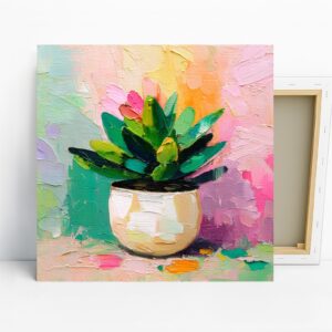 Succulent Burst Art