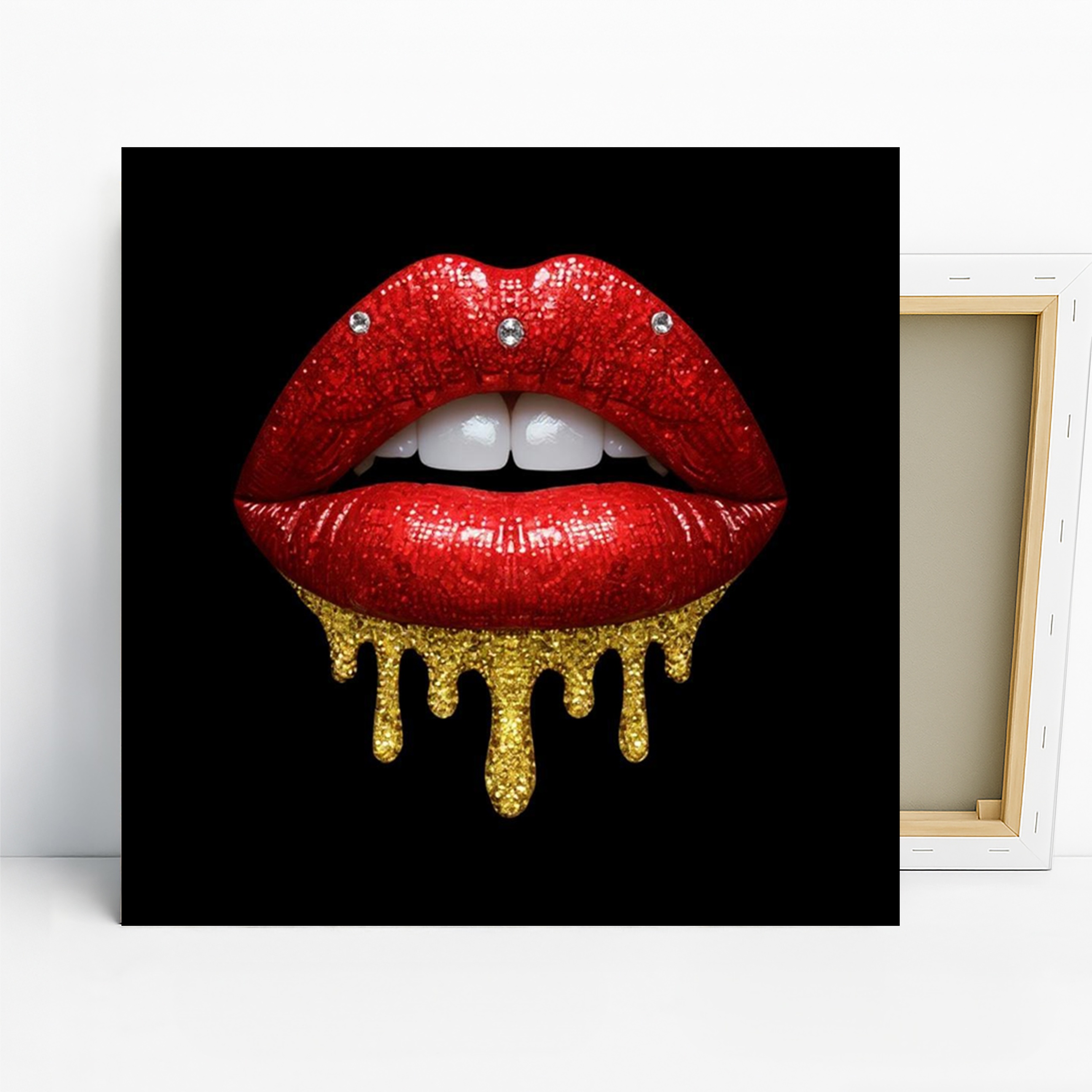 Glittering Lips Art