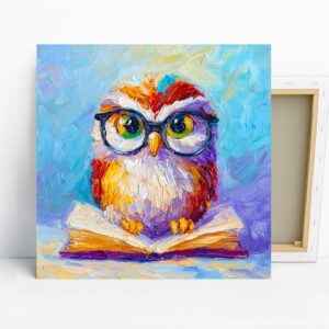 Owl Reading Glasses Art