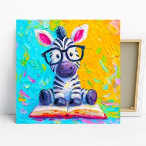 Zebra Reading Art