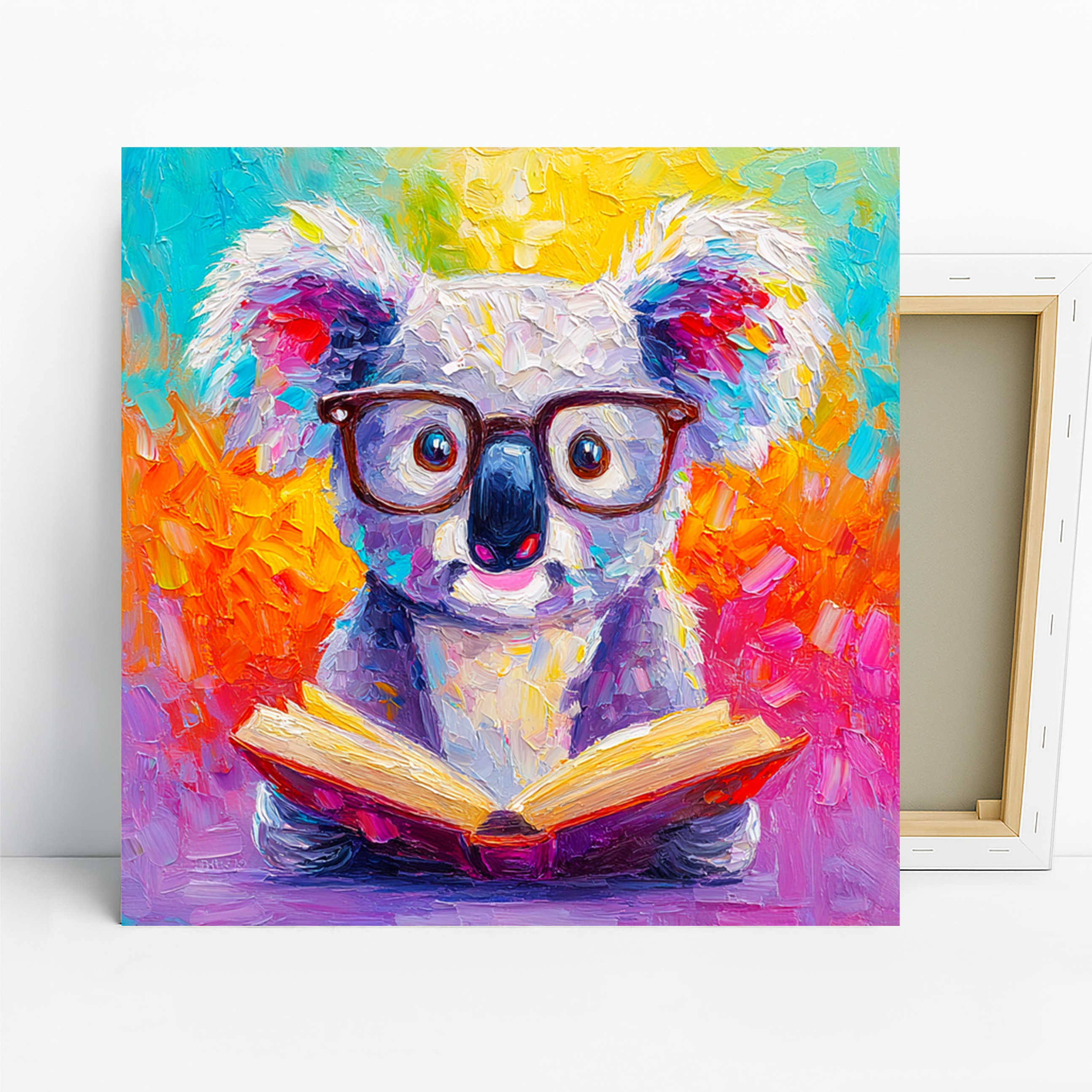 Koala Reading Art