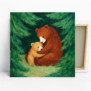 Mother and Baby Bear Art