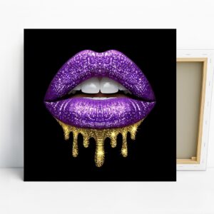 Glitter Lips Art