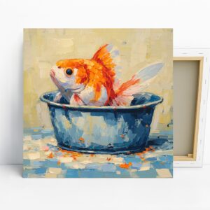 Goldfish Bowl Painting Art