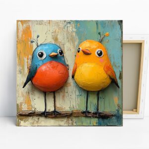 Colorful Birds Art