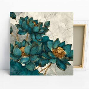 Blue Lotus Blooms Art