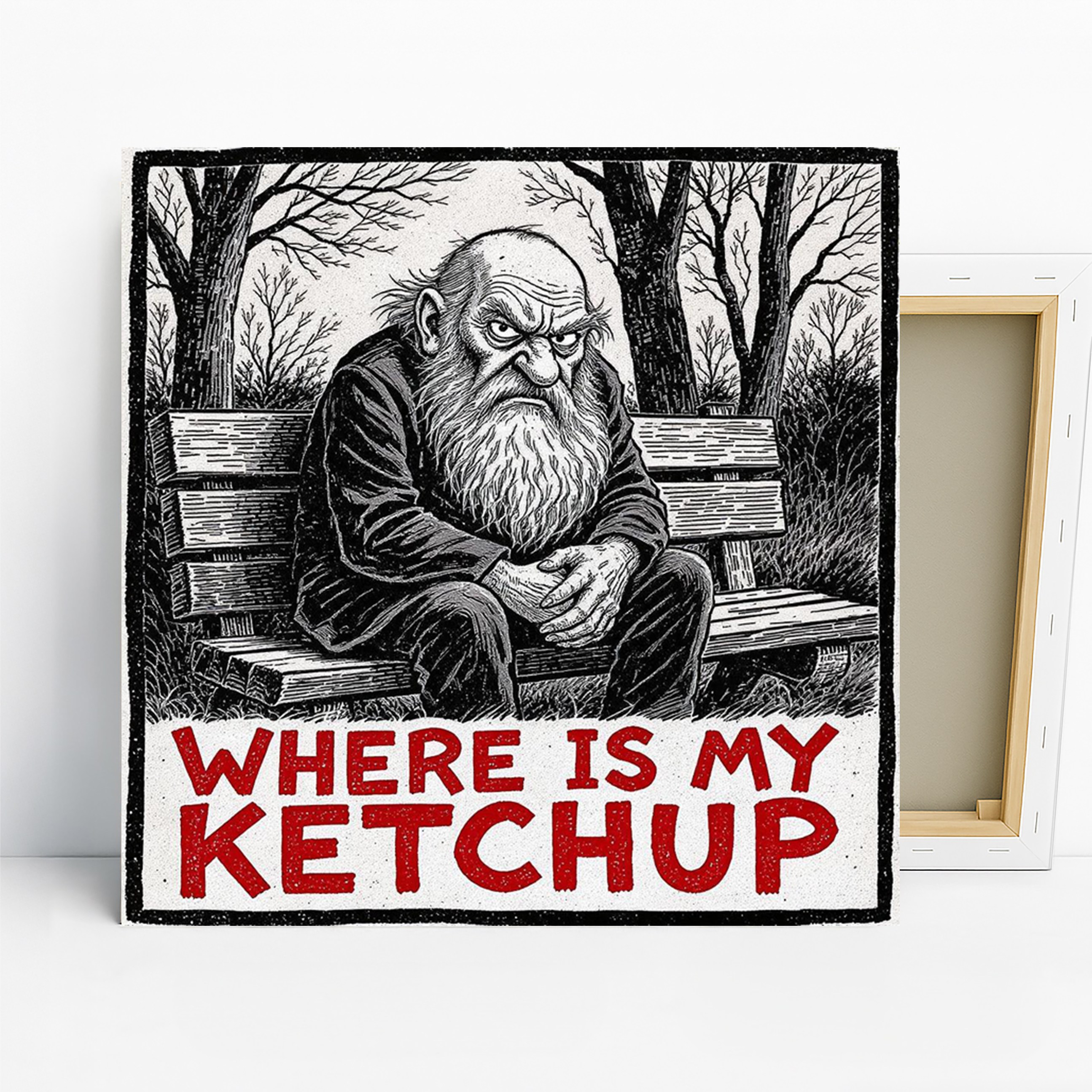 Grumpy Old Man Art