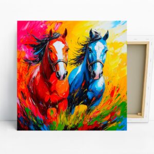 Colorful Horses Art