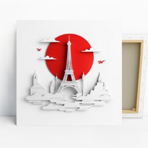 Bird Paris Eiffel Tower Art