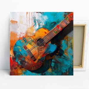 Vibrant Guitar Art