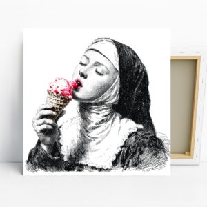 Nun Ice Cream Art