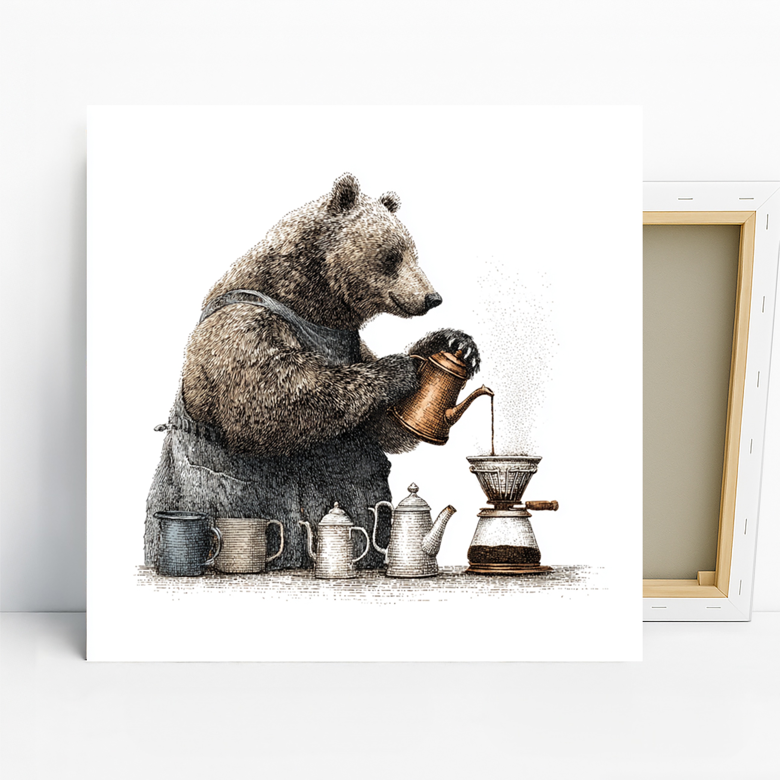 Bear Coffee Art