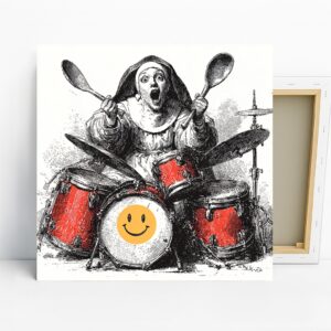 Rockin' Nun Drummer Art