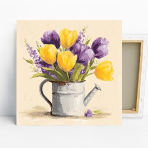 Rustic Tulip Bouquet Art