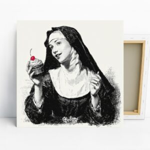 Nun with Cupcake Art
